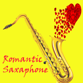 Saxophone Romantic Music. icon