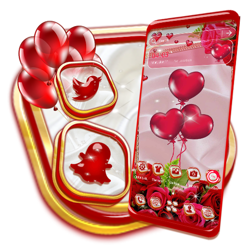 Red Rose Love Launcher Theme icon