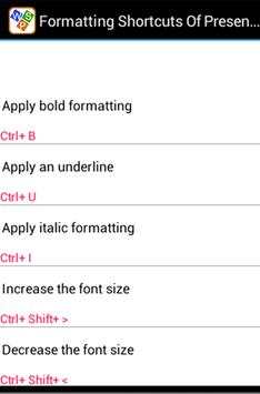 Shortcuts for WPS Office full screenshot 1