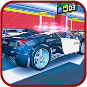 Multi Story Police Car Parking icon