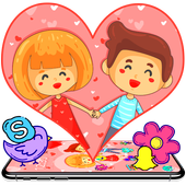 Love Cartoon Launcher Theme👫 icon
