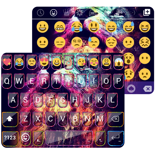 Galaxy Lion King Emoji Keyboard icon