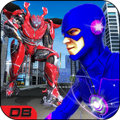 Flash Superhero vs Steel Robot Squad icon