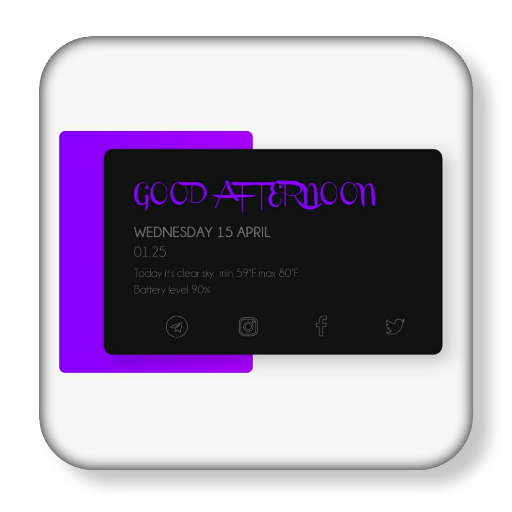 Stylish widgets icon