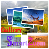 Smart zoom in and out screen icon