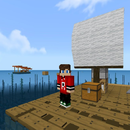 one block raft world survival icon