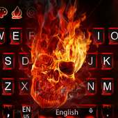 Teclado de calavera de fuego on 9Apps