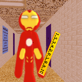Yellow Iron Man Stickman Math Teacher icon
