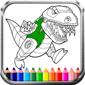 How To Draw Dinosaur Coloring Game icon