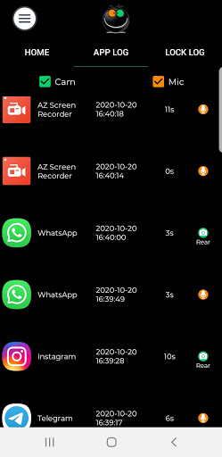 Camic Viewer - iOS 14 camera/mic access indicator 2 تصوير الشاشة