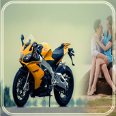Racing Bike Photo Frame icon