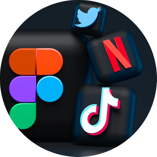 Muti social media networks icon