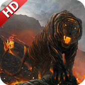 Fire Tiger Wallpaper icon