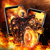 Flaming Skull Death Rider Theme icon