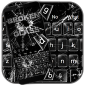 Broken 3D Glass Keyboard Theme icon