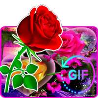 Wonderful Flowers Roses Animated images Gif on 9Apps