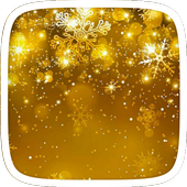 Gold Christmas Heart Theme icon