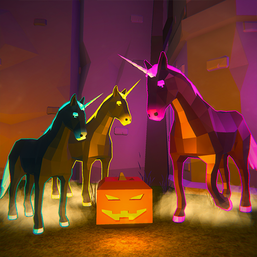 🎃 Unicorn Simulator Halloween - Pumpkin Party icon