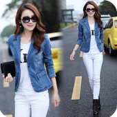 Women Jeans Photo Suit icon