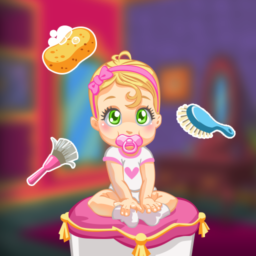 Sweet baby house cleaning icon