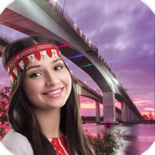 Famous Bridge Photo Background icon