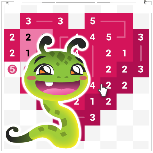 Worms - Linkapix Picture Path Number Puzzle icon
