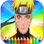 Naruto and Boruto coloring icon