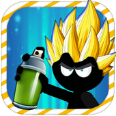 Subway dragon stickman ball icon