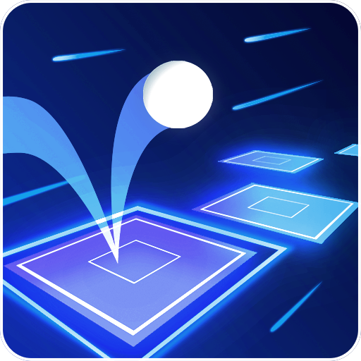 Neon Tiles - Ball Hop icon