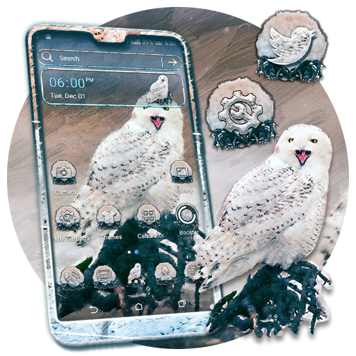 Snowy Owl Launcher Theme icon
