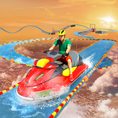 Impossible Water Slide Boat Racing icon
