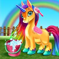 Little Unicorn Care Baby Pony Pet on 9Apps