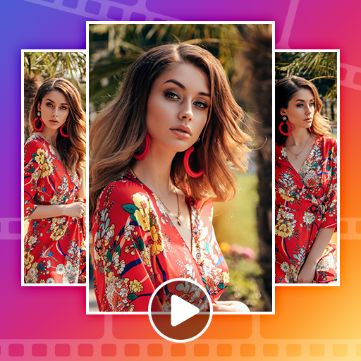 Photo video maker with music icon