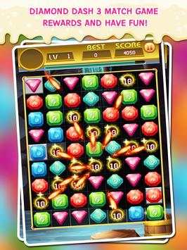 Diamond Dash 3 Match Game screenshot 2