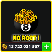 Coins for 8 ball pool prank icon