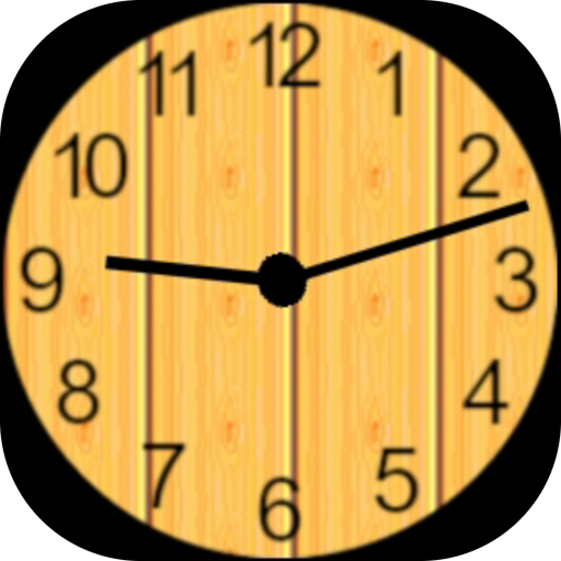 Pretty Wood Widget Clock icon