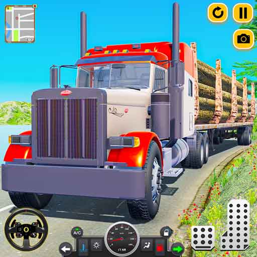 Log Cargo Transport Truck Game icon