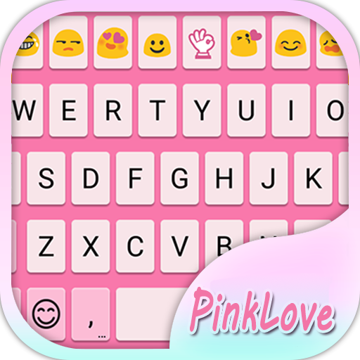 Simple Pink Emoji Keyboard icon