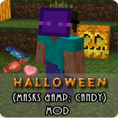 Halloween Masks&amp;Candy Mod MCPE icon
