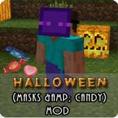 Halloween Masks&Candy Mod MCPE