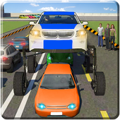 Futuristic Elevated Car Driving Simulator 3D icon