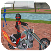 Stickman Rope Hero 3 Climbing Vice  Simulator free icon