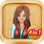 4 in 1 Games for Girls icon