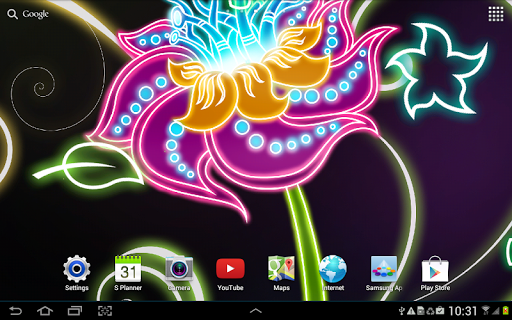 Neon Flowers Live Wallpaper screenshot 9