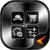 Black And Silver Theme on 9Apps