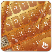 Gold Silk Luxury Keyboard Theme icon