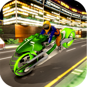 Driver di bici concetto moderno icon