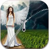 Angel Zipper Screen - Lock app icon