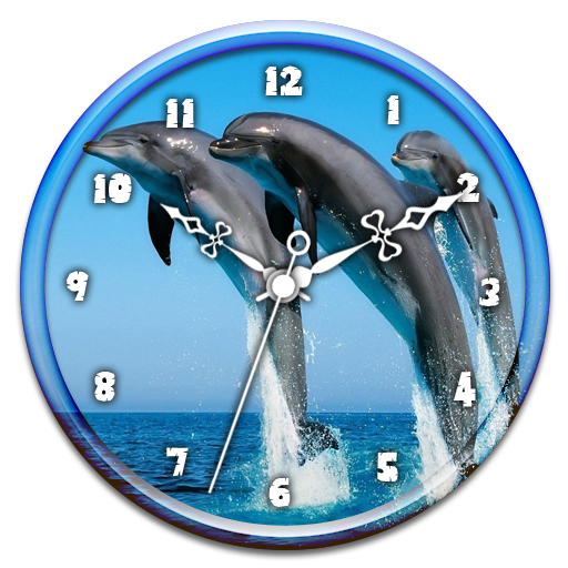 Dolphin Clock Live Wallpaper icon