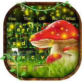 ikon Keyboard Alam Jamur 3D